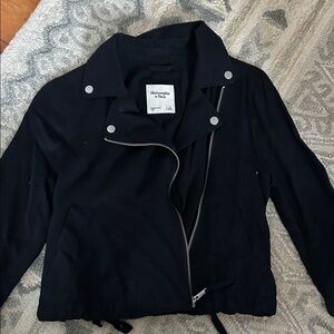 Abercrombie & Fitch Women's Black Leather Jacket